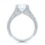 18k White Gold 18k White Gold Custom Pave Diamond Engagement Ring - Front View -  102176 - Thumbnail