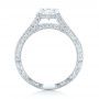 14k White Gold 14k White Gold Custom Pave Diamond Engagement Ring - Front View -  102796 - Thumbnail