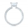 14k White Gold 14k White Gold Custom Pave Diamond Engagement Ring - Front View -  103358 - Thumbnail