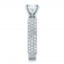 18k White Gold 18k White Gold Custom Pave Diamond Engagement Ring - Side View -  100770 - Thumbnail