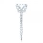  Platinum Custom Pave Diamond Engagement Ring - Side View -  104689 - Thumbnail