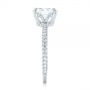  Platinum Custom Pave Diamond Engagement Ring - Side View -  104689 - Thumbnail