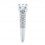 18k White Gold 18k White Gold Custom Pave Diamond Engagement Ring - Side View -  104849 - Thumbnail