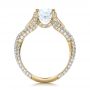 14k Yellow Gold 14k Yellow Gold Custom Pave Diamond Engagement Ring - Front View -  100835 - Thumbnail