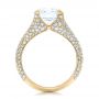 18k Yellow Gold 18k Yellow Gold Custom Pave Diamond Engagement Ring - Front View -  102176 - Thumbnail