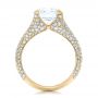 14k Yellow Gold 14k Yellow Gold Custom Pave Diamond Engagement Ring - Front View -  102176 - Thumbnail