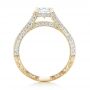 18k Yellow Gold 18k Yellow Gold Custom Pave Diamond Engagement Ring - Front View -  102796 - Thumbnail