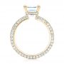 18k Yellow Gold 18k Yellow Gold Custom Pave Diamond Engagement Ring - Front View -  103358 - Thumbnail