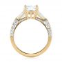 18k Yellow Gold 18k Yellow Gold Custom Pave Diamond Engagement Ring - Front View -  103610 - Thumbnail