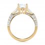 18k Yellow Gold 18k Yellow Gold Custom Pave Diamond Engagement Ring - Front View -  103610 - Thumbnail