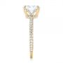 14k Yellow Gold 14k Yellow Gold Custom Pave Diamond Engagement Ring - Side View -  104689 - Thumbnail