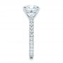  Platinum Platinum Custom Pave Diamond Eternity Engagement Ring - Side View -  102143 - Thumbnail