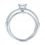 14k White Gold 14k White Gold Custom Pave Diamond Multi-band Engagement Ring - Front View -  100612 - Thumbnail