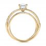 18k Yellow Gold 18k Yellow Gold Custom Pave Diamond Multi-band Engagement Ring - Front View -  100612 - Thumbnail