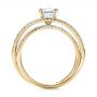 14k Yellow Gold 14k Yellow Gold Custom Pave Diamond Multi-band Engagement Ring - Front View -  100612 - Thumbnail