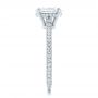 18k White Gold 18k White Gold Custom Pave Diamond Engagement Ring - Side View -  102292 - Thumbnail