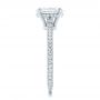  Platinum Platinum Custom Pave Diamond Engagement Ring - Side View -  102292 - Thumbnail