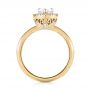 14k Yellow Gold 14k Yellow Gold Custom Pear Diamond Halo Engagement Ring - Front View -  104293 - Thumbnail