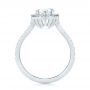 14k White Gold 14k White Gold Custom Pear Shaped Diamond Halo Engagement Ring - Front View -  104780 - Thumbnail