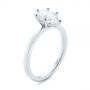 18k White Gold 18k White Gold Custom Pear Shaped Solitaire Diamond Engagement Ring - Three-Quarter View -  104399 - Thumbnail