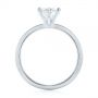 Platinum Platinum Custom Pear Shaped Solitaire Diamond Engagement Ring - Front View -  104399 - Thumbnail