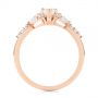 18k Rose Gold 18k Rose Gold Custom Pear And Marquise Diamond Engagement Ring - Front View -  104172 - Thumbnail