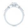 18k White Gold 18k White Gold Custom Pear And Marquise Diamond Engagement Ring - Front View -  104172 - Thumbnail