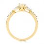 18k Yellow Gold 18k Yellow Gold Custom Pear And Marquise Diamond Engagement Ring - Front View -  104172 - Thumbnail
