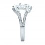  Platinum Custom Pear And Marquise Shaped Diamond Engagement Ring - Side View -  100392 - Thumbnail