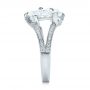 18k White Gold 18k White Gold Custom Pear And Marquise Shaped Diamond Engagement Ring - Side View -  100392 - Thumbnail