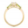 14k Yellow Gold 14k Yellow Gold Custom Peridot And Marquise Diamond Engagement Ring - Front View -  102290 - Thumbnail