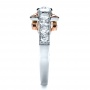  14K Gold Custom Pink Diamond Engagement Ring - Side View -  1168 - Thumbnail