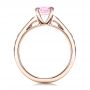 18k Rose Gold 18k Rose Gold Custom Pink Sapphire And Amethyst Engagement Ring - Front View -  101214 - Thumbnail