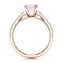 14k Rose Gold 14k Rose Gold Custom Pink Sapphire And Amethyst Engagement Ring - Front View -  101214 - Thumbnail