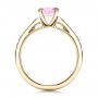 18k Yellow Gold 18k Yellow Gold Custom Pink Sapphire And Amethyst Engagement Ring - Front View -  101214 - Thumbnail