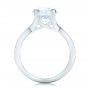 14k White Gold 14k White Gold Custom Diamond Engagement Ring - Front View -  102065 - Thumbnail