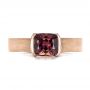 14k Rose Gold 14k Rose Gold Custom Sapphire Engagment Ring - Top View -  100805 - Thumbnail