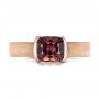 14k Rose Gold 14k Rose Gold Custom Sapphire Engagment Ring - Top View -  100805 - Thumbnail
