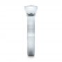  Platinum Custom Sapphire Engagment Ring - Side View -  100805 - Thumbnail