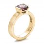 14k Yellow Gold 14k Yellow Gold Custom Sapphire Engagment Ring - Three-Quarter View -  100805 - Thumbnail