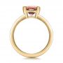 18k Yellow Gold 18k Yellow Gold Custom Sapphire Engagment Ring - Front View -  100805 - Thumbnail