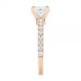 14k Rose Gold 14k Rose Gold Custom Princess Cut Diamond Classic Engagement Ring - Side View -  104251 - Thumbnail
