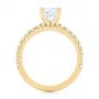 18k Yellow Gold 18k Yellow Gold Custom Princess Cut Diamond Classic Engagement Ring - Front View -  104251 - Thumbnail