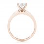 14k Rose Gold 14k Rose Gold Custom Princess Cut Diamond Engagement Ring - Front View -  102399 - Thumbnail