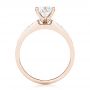 14k Rose Gold 14k Rose Gold Custom Princess Cut Diamond Engagement Ring - Front View -  102399 - Thumbnail