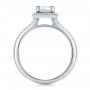  Platinum Platinum Custom Princess Cut Diamond Engagement Ring - Front View -  100250 - Thumbnail