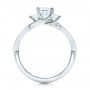  Platinum Platinum Custom Princess Cut Diamond Engagement Ring - Front View -  101223 - Thumbnail