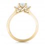 18k Yellow Gold 18k Yellow Gold Custom Princess Cut Diamond Engagement Ring - Front View -  100632 - Thumbnail