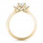 14k Yellow Gold 14k Yellow Gold Custom Princess Cut Diamond Engagement Ring - Front View -  100632 - Thumbnail