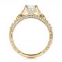 18k Yellow Gold 18k Yellow Gold Custom Princess Cut Diamond Engagement Ring - Front View -  100778 - Thumbnail